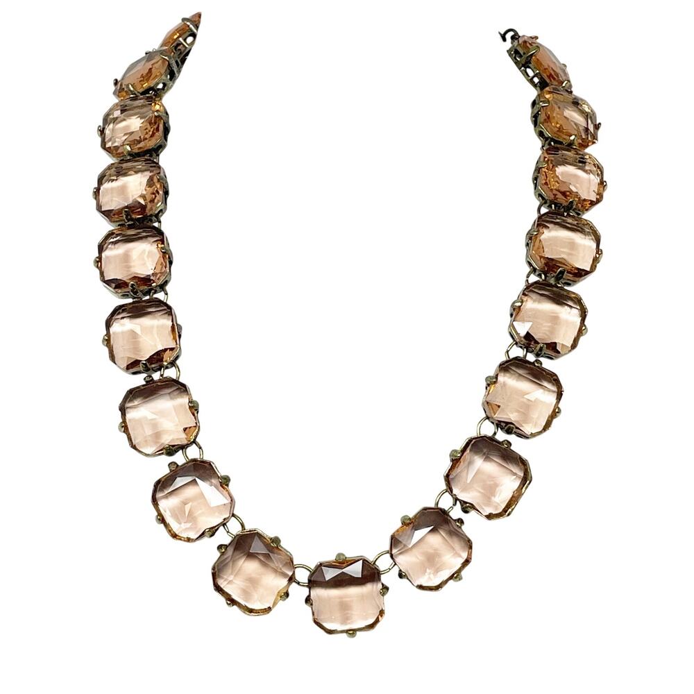 Simple Addiction Y2K Women's Copper Gold Tone Statement Necklace Anna Wintour